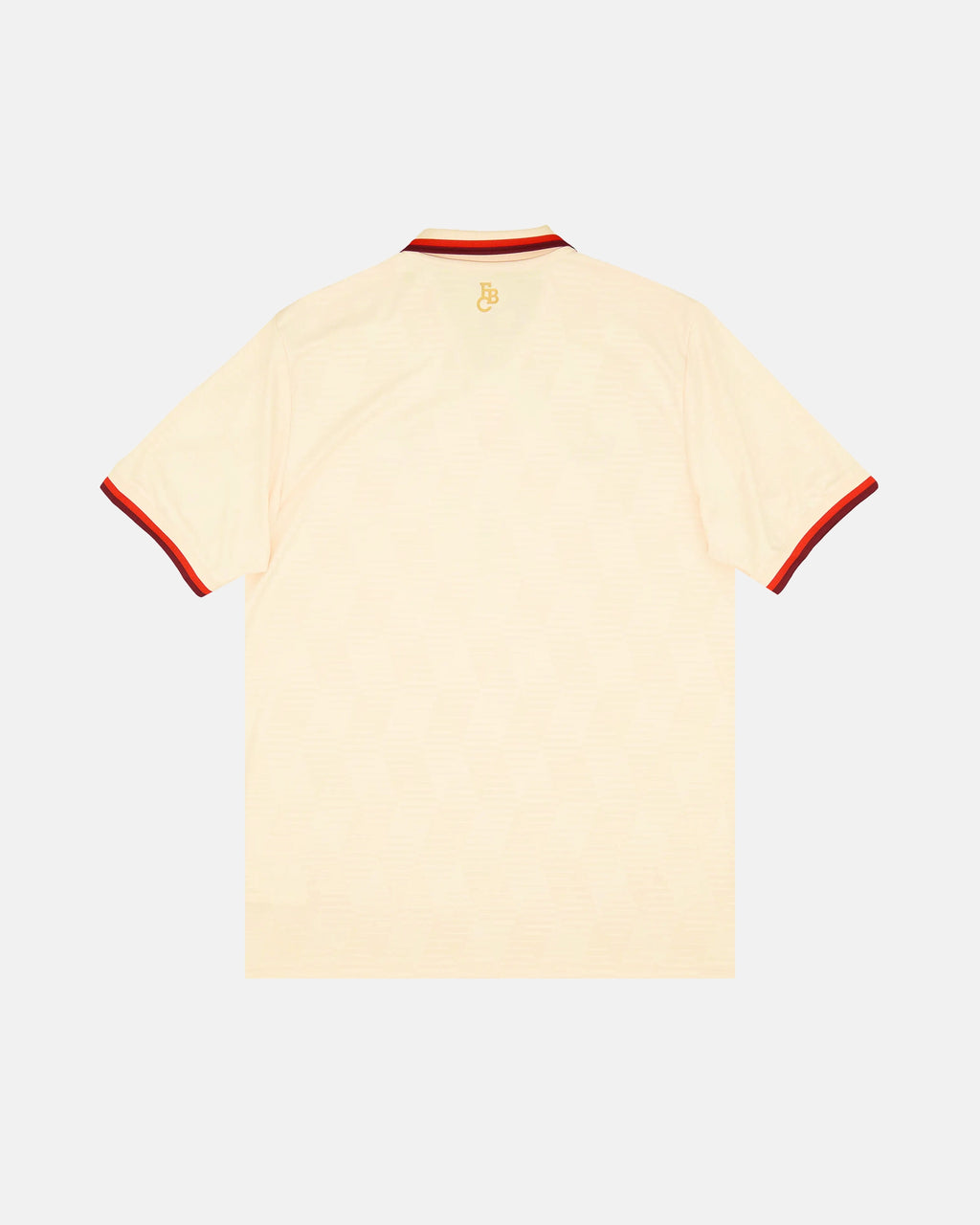 Bayern Munich embroidered cream white concept jersey back view — limited edition handcrafted in Paris and Versailles — VOLTA Bavarian Folk Edition