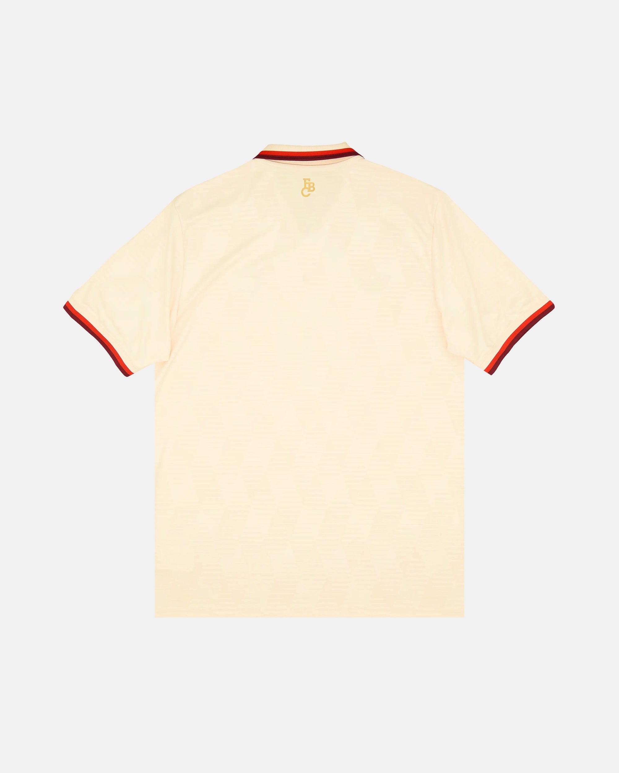Bayern Munich embroidered cream white concept jersey back view — limited edition handcrafted in Paris and Versailles — VOLTA Bavarian Folk Edition