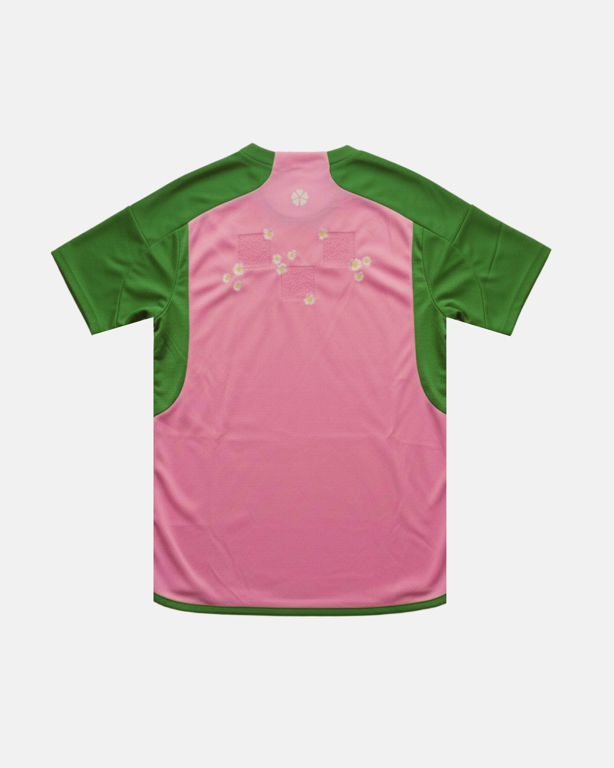 Japan embroidered pink jersey back view — limited edition handcrafted in Paris and Versailles — VOLTA