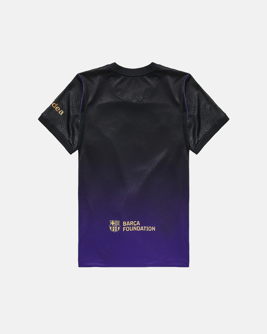 Back of the VOLTA Barcelona ‘Violeta Nocturna’ black and purple gradient jersey