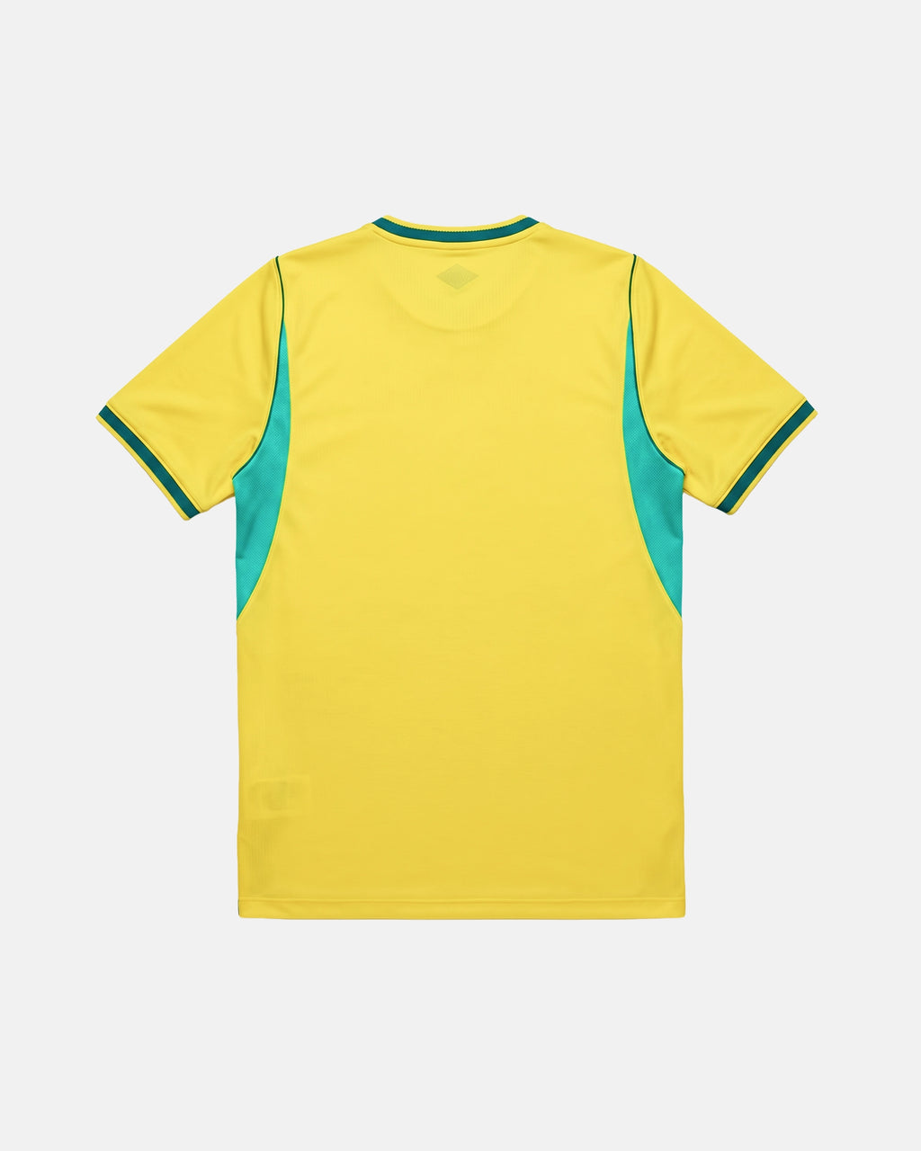 Brazil embroidered Canarinha yellow concept jersey back view — limited edition handcrafted in Paris and Versailles — VOLTA Canarinha in Bloom Edition