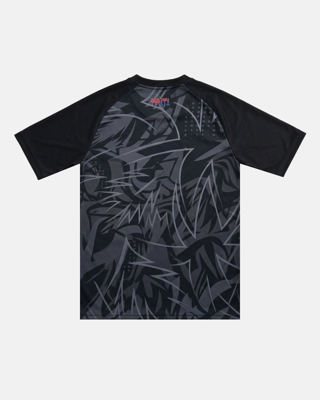 Haiti '1804' Edition hand-embroidered concept football jersey back view — VOLTA Paris