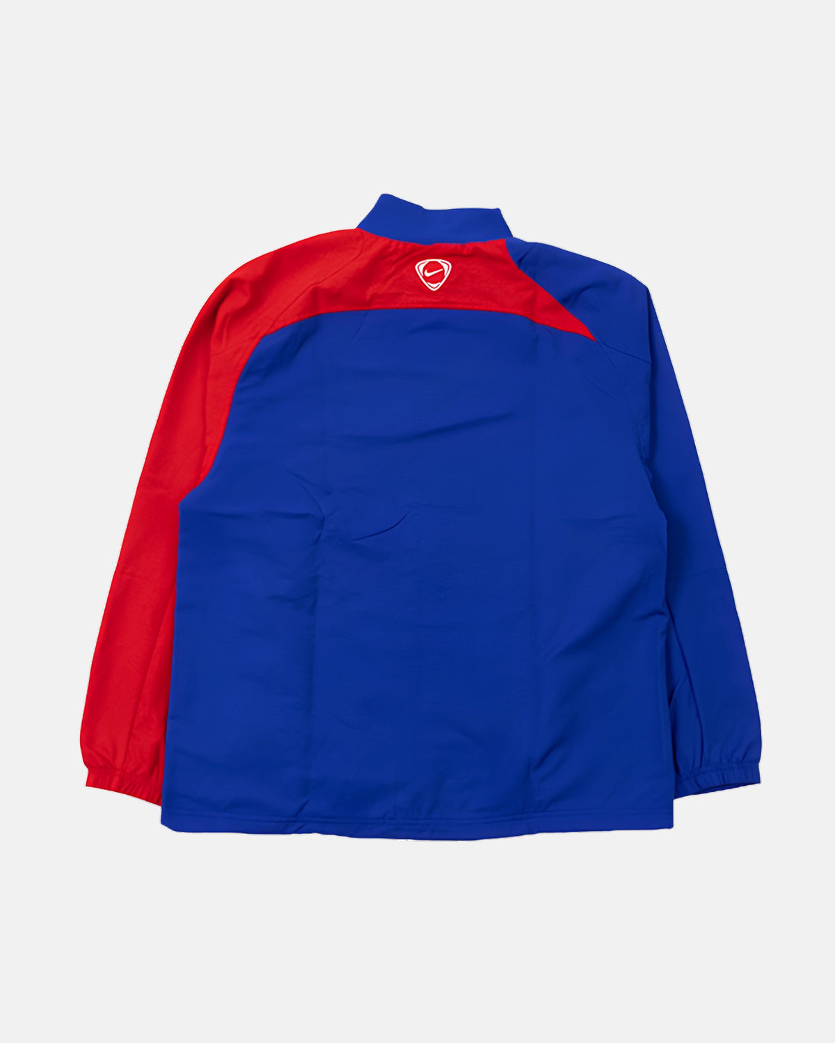 Back of the VOLTA PSG ‘Fleur de Paris’ track jacket, royal blue with red shoulder panel
