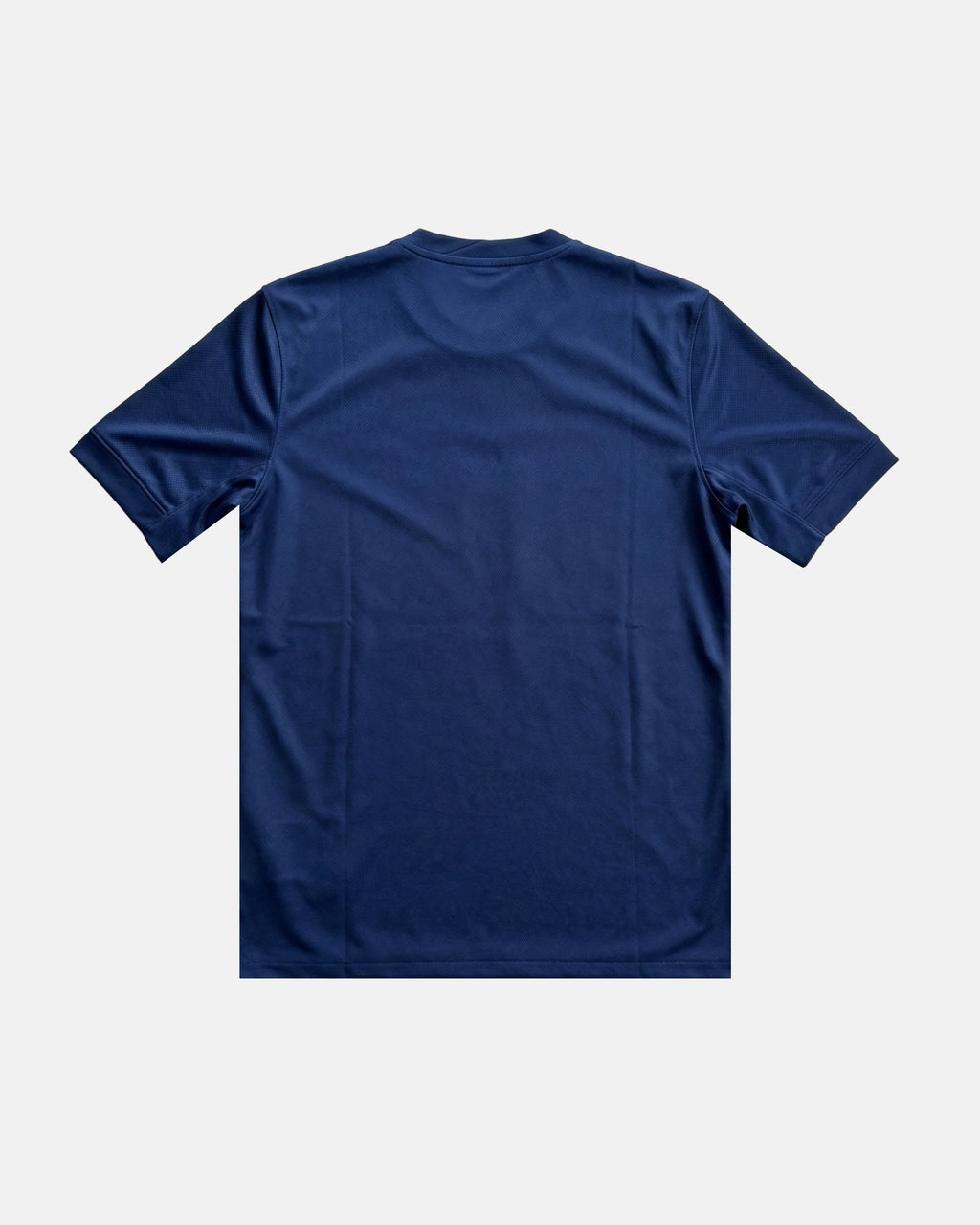 PSG embroidered concept jersey back view — blue base — VOLTA limited edition
